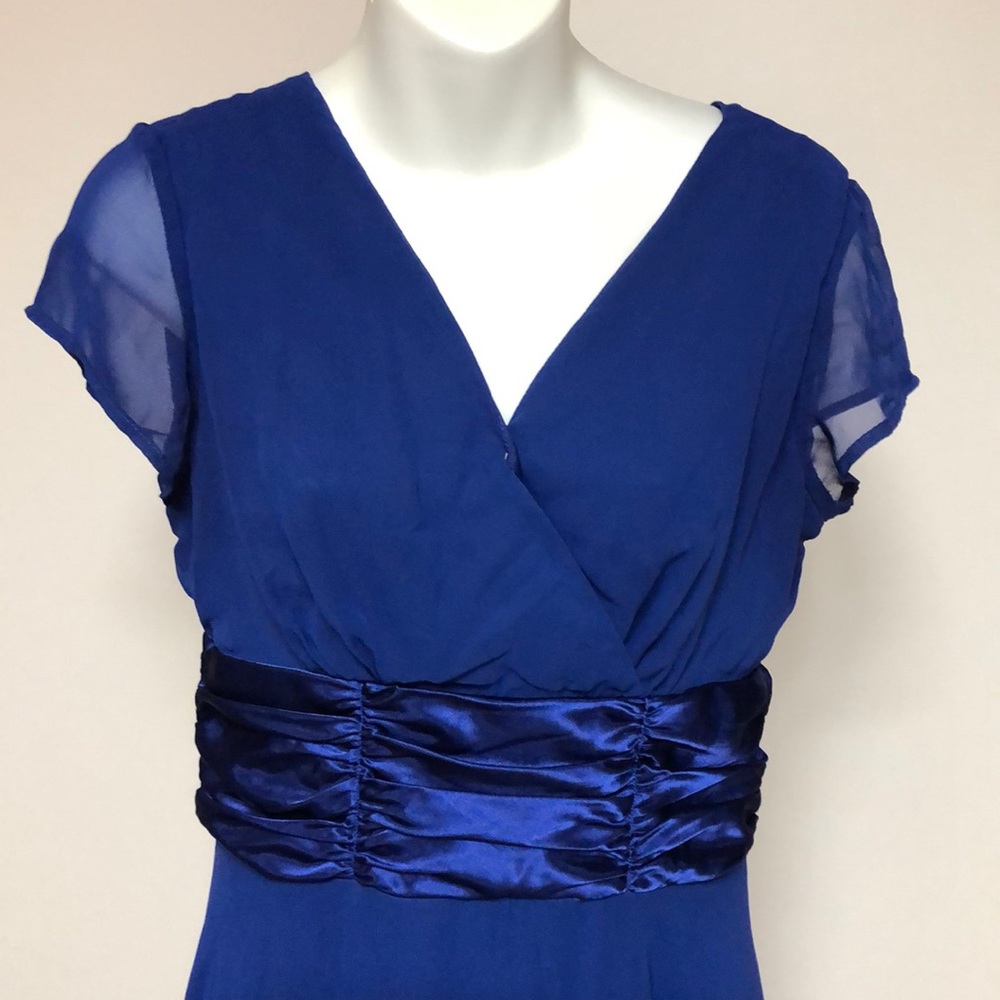 Connected Petite Blue Dress
